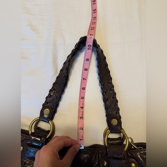 Brown Leather Purse gold hardware - Picture 11 of 11